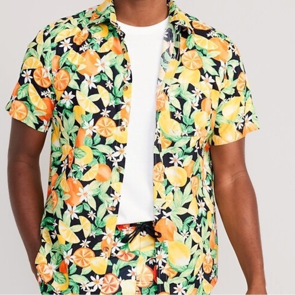 Old Navy Men's Floral Shirt - Multicolor - Picture 1 of 6